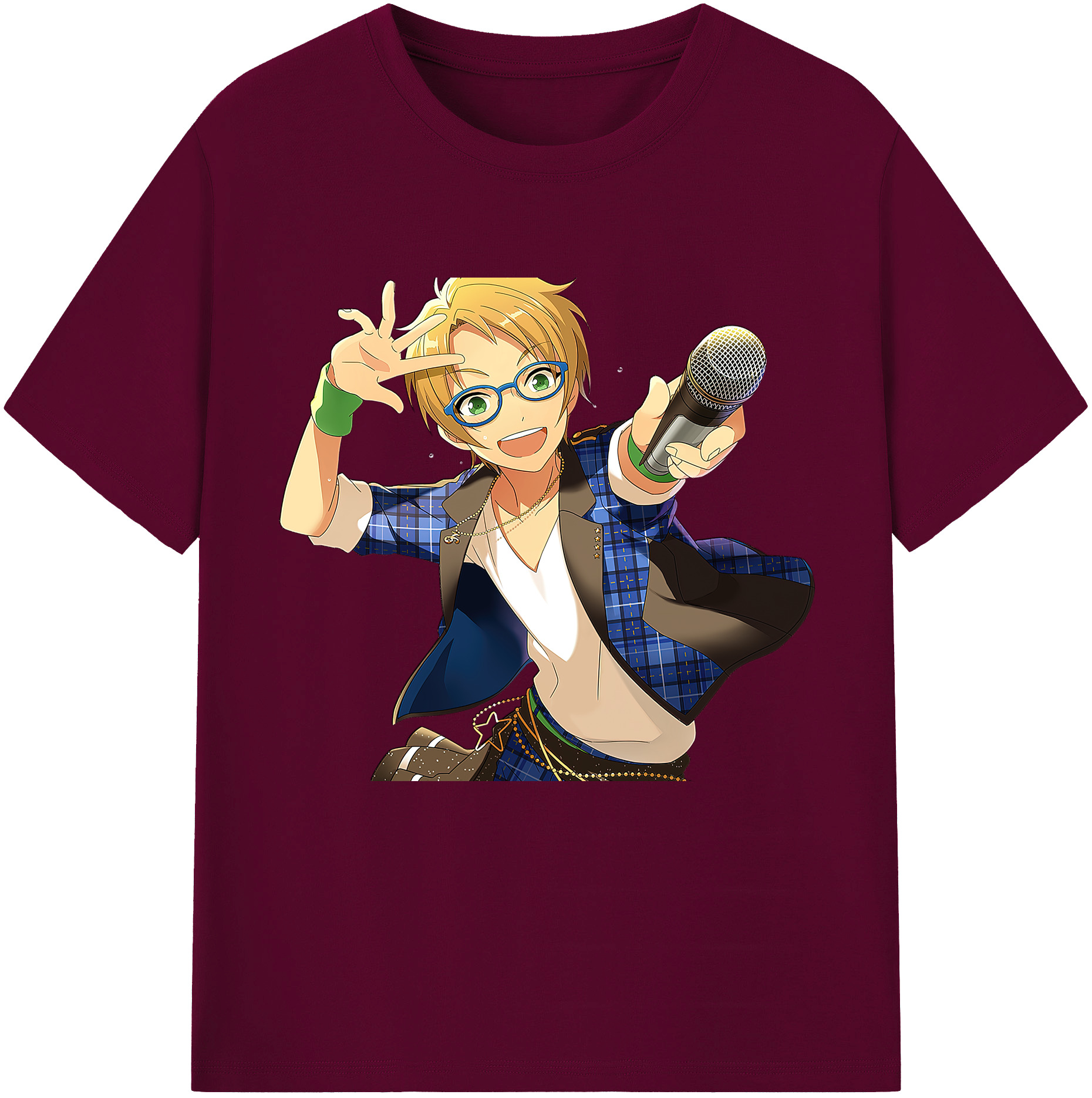 （画像用） あんさんぶるスターズ! Ensemble Stars レディースカジュアルプリントTシャツ（綿100％）